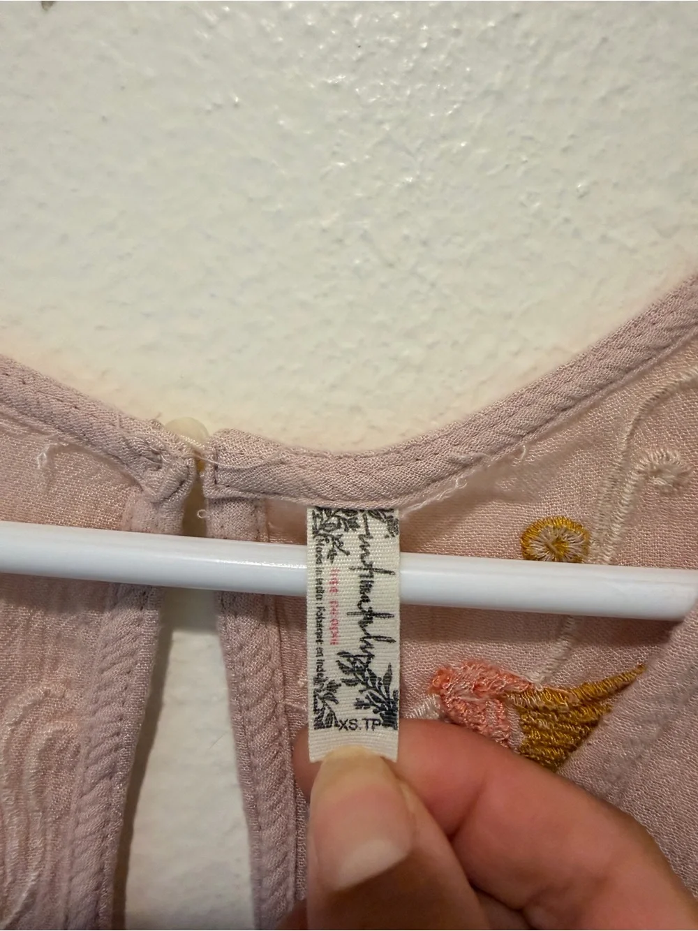 Free People lightweight embroidered